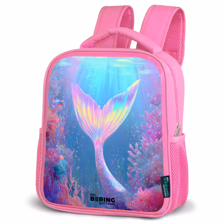 Kinderrugzak - Roze - Zeemeermin - Koraal - Water — 4