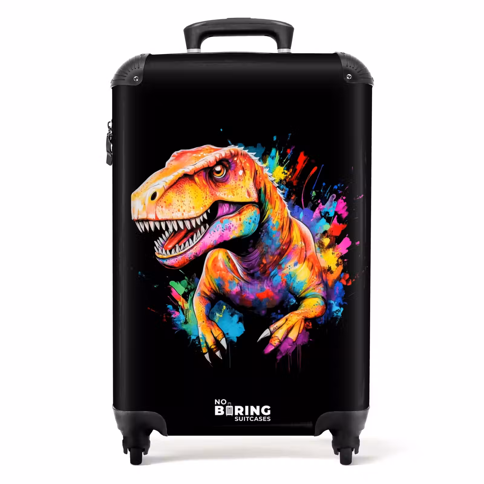Koffer - Dinosaurus met kleurrijke graffiti — 1