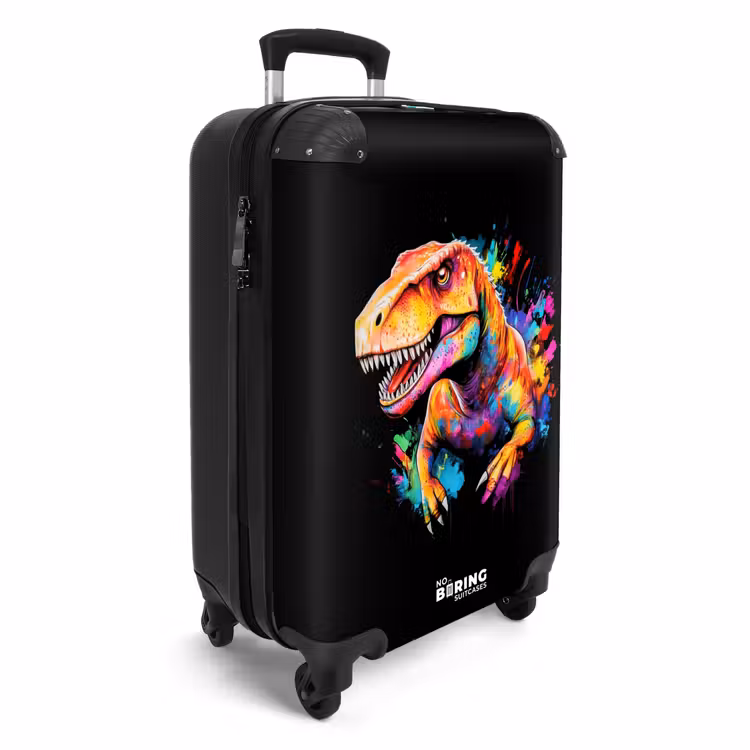 Koffer - Dinosaurus met kleurrijke graffiti — 4