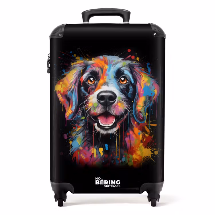 Koffer - Hond als kleurrijke graffiti art — 1