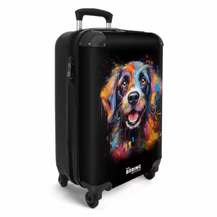Koffer - Hond als kleurrijke graffiti art — 4