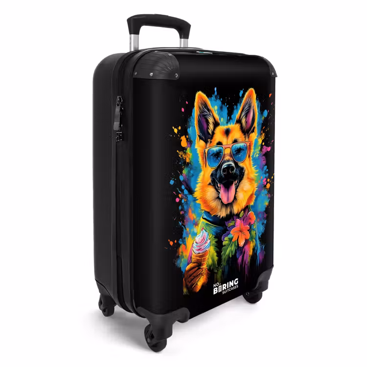 Koffer - Zomerse hond met kleurrijke graffiti — 4