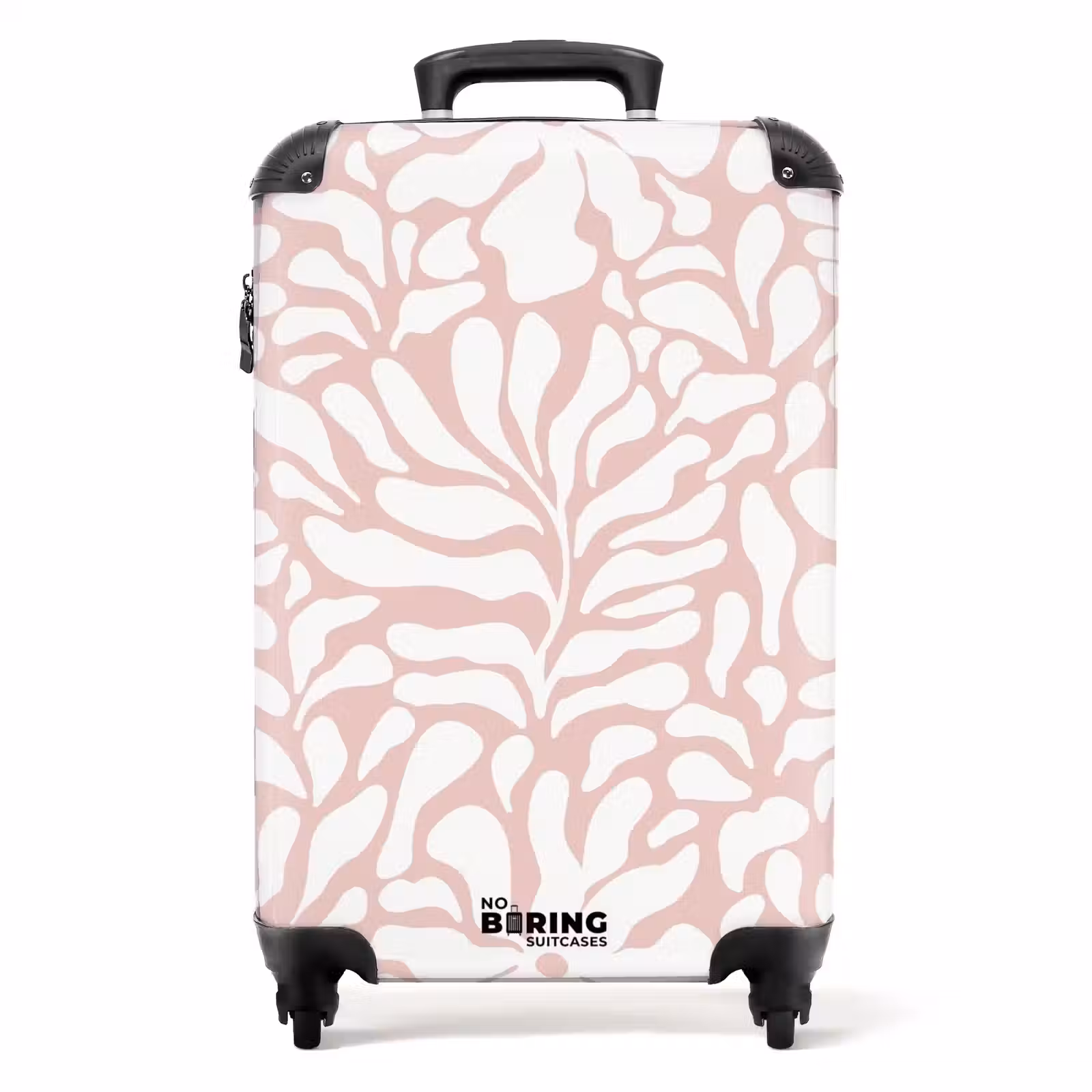 Koffer - Abstract - Roze/Wit Bloemenpatroon — 1