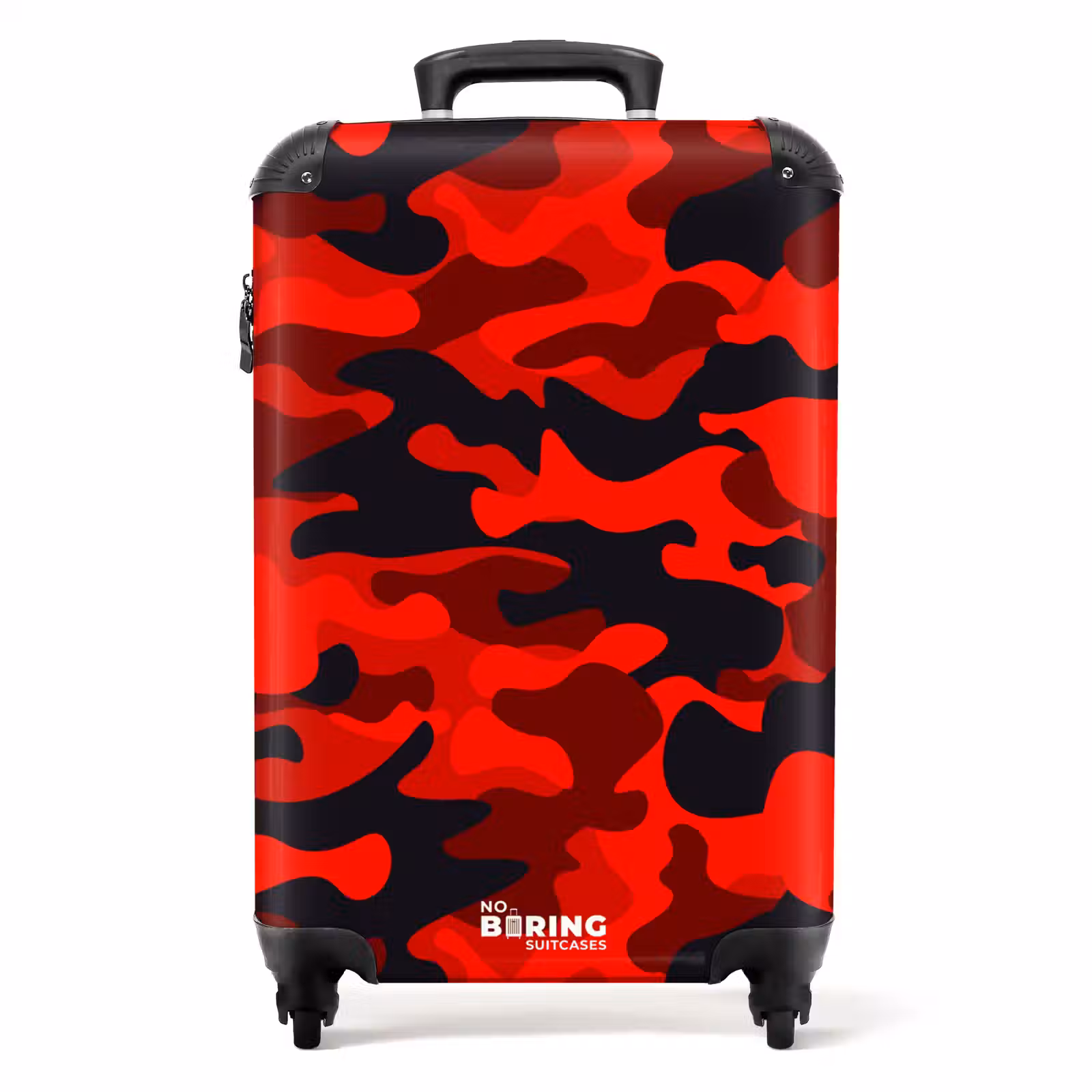 Koffer - Camouflage - Rood - Zwart - Camo — 1