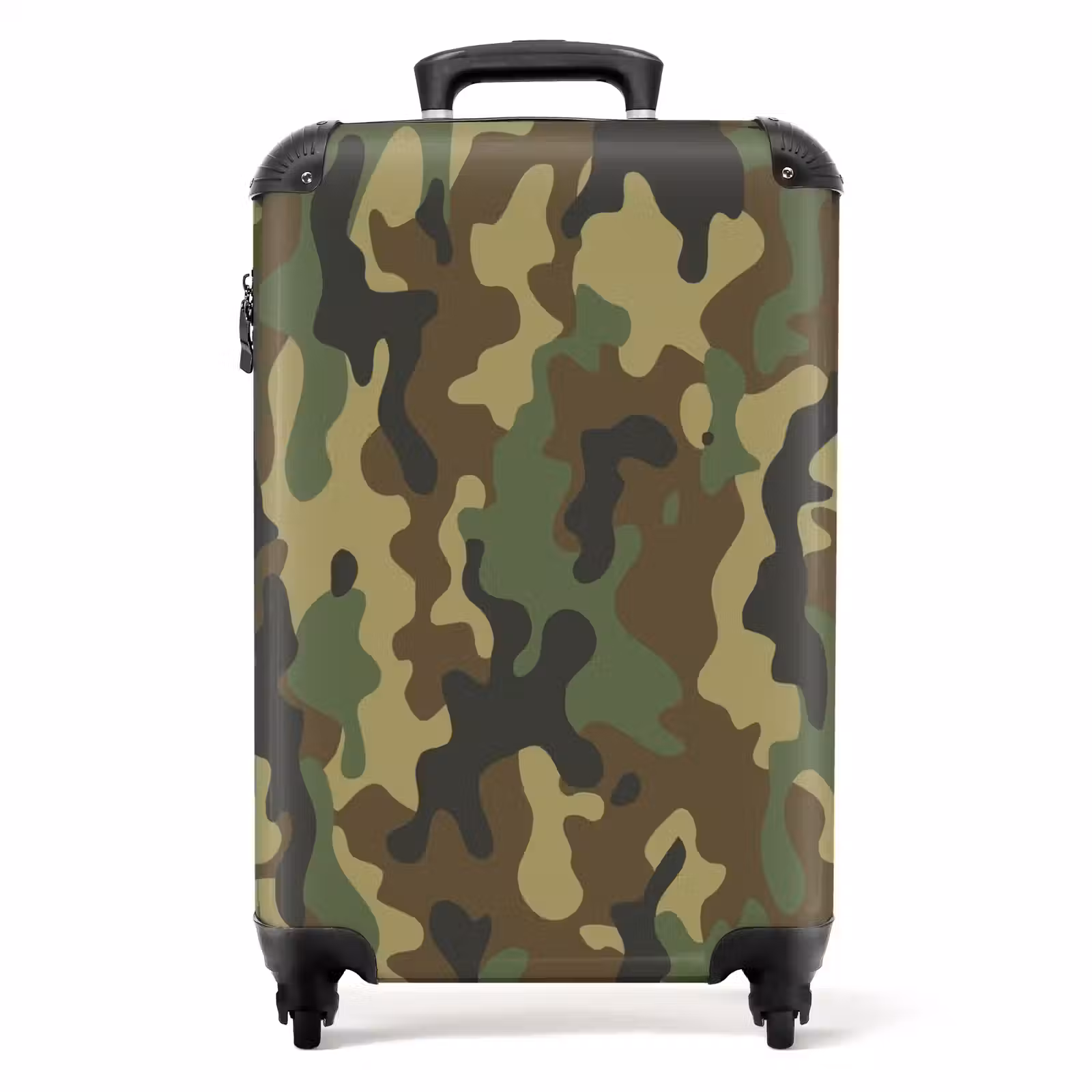 Koffer - Groene camouflage met zandkleur — 1