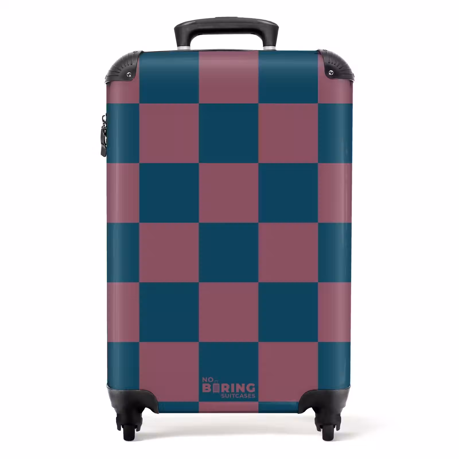 Koffer - Squares - Blauw/Rood — 1