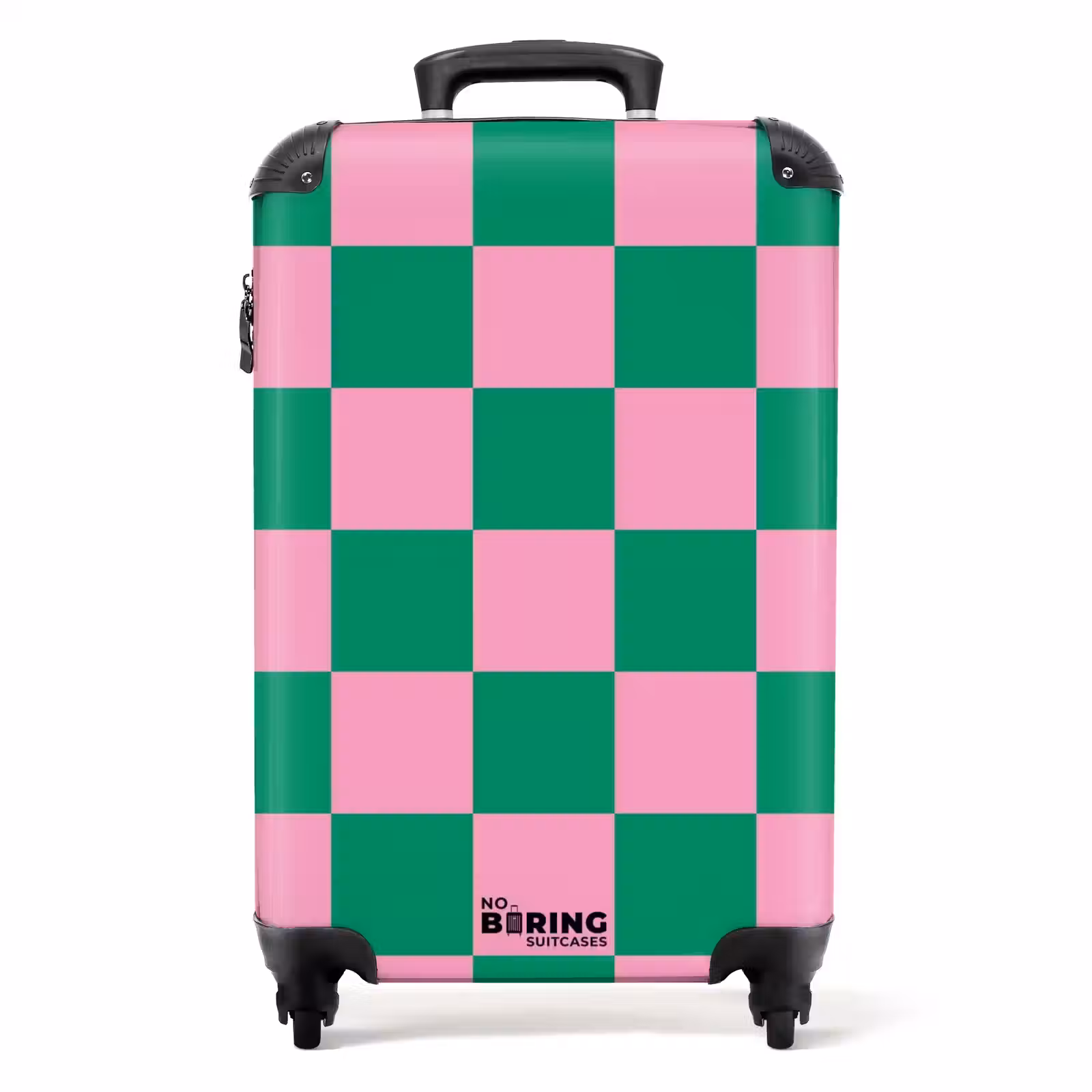 Koffer - Squares - Groen/roze — 1