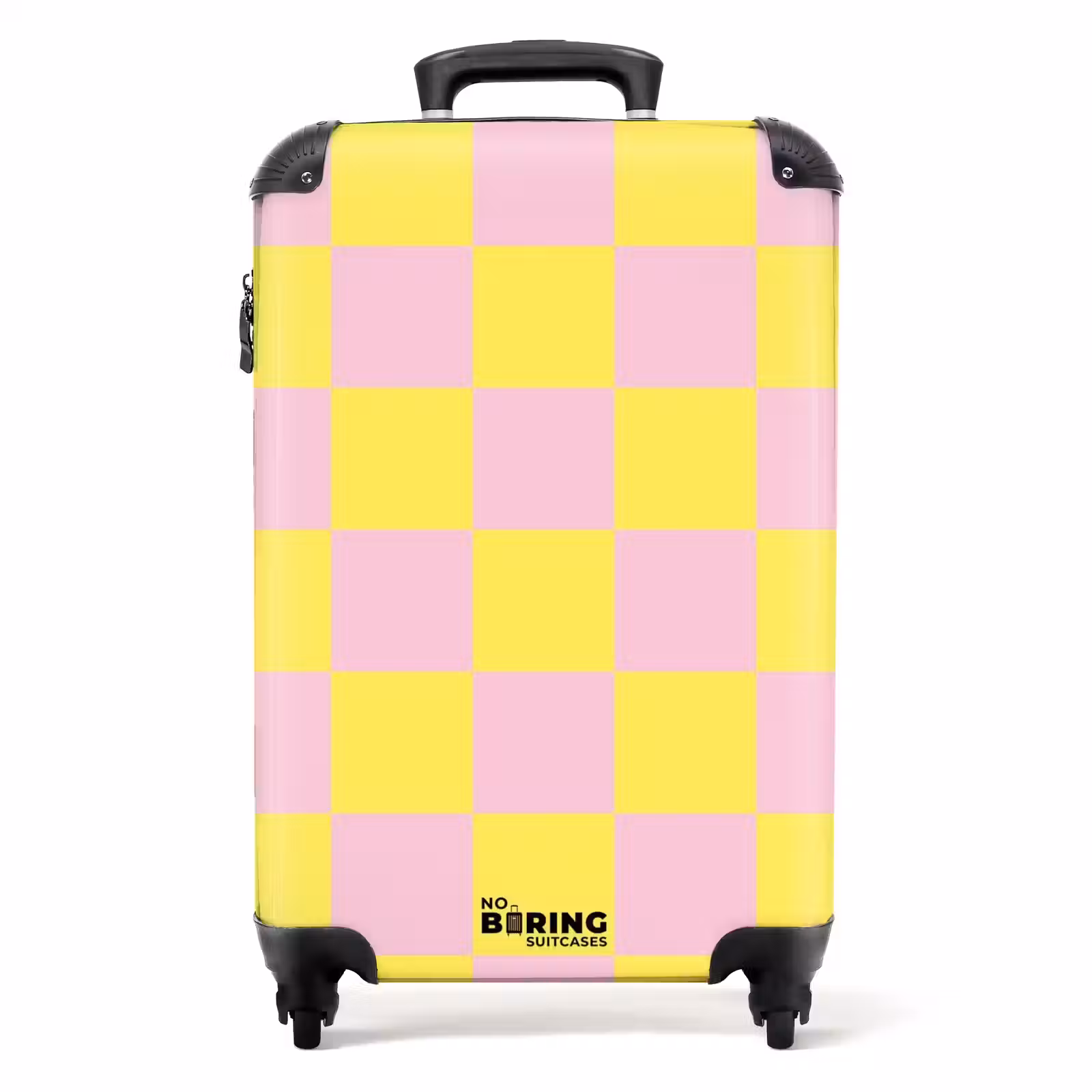 Koffer - Squares - Roze/Geel — 1