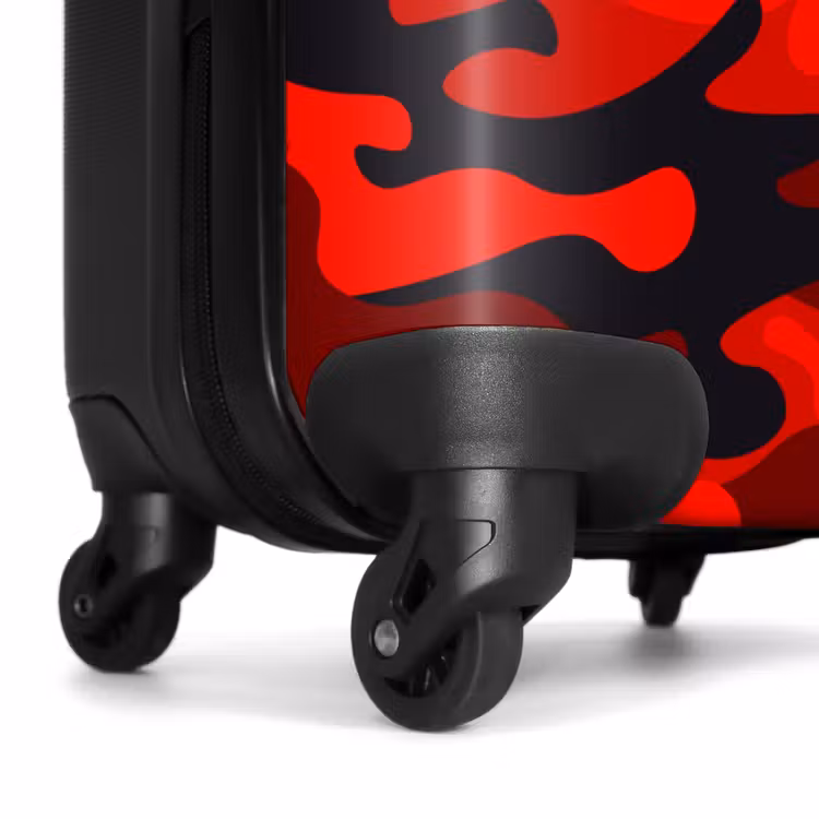 Koffer - Camouflage - Rood - Zwart - Camo — 6