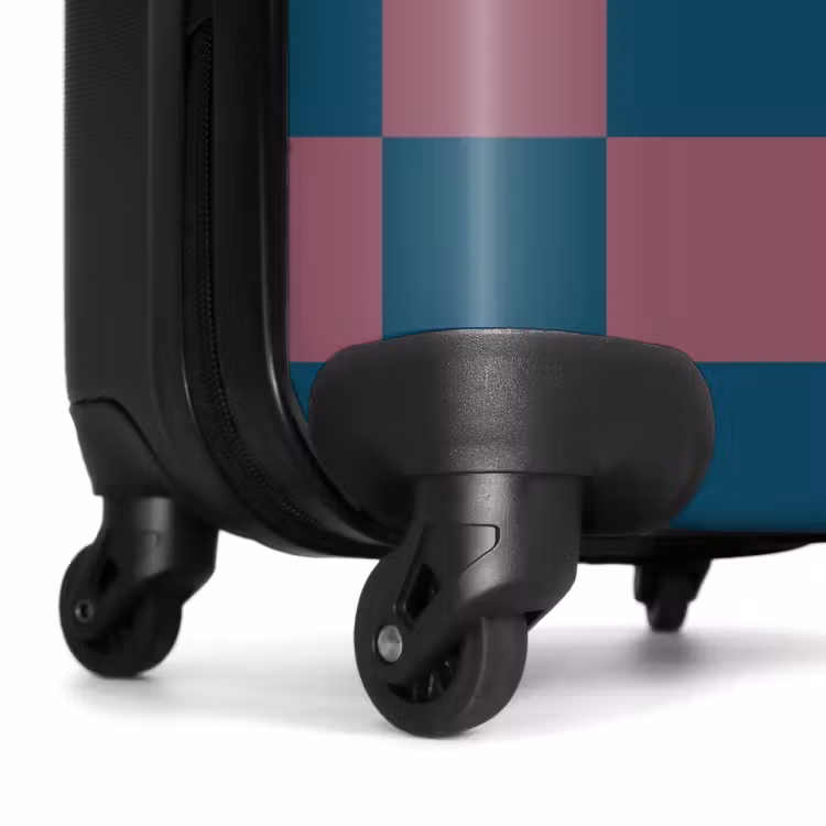 Koffer - Squares - Blauw/Rood — 6