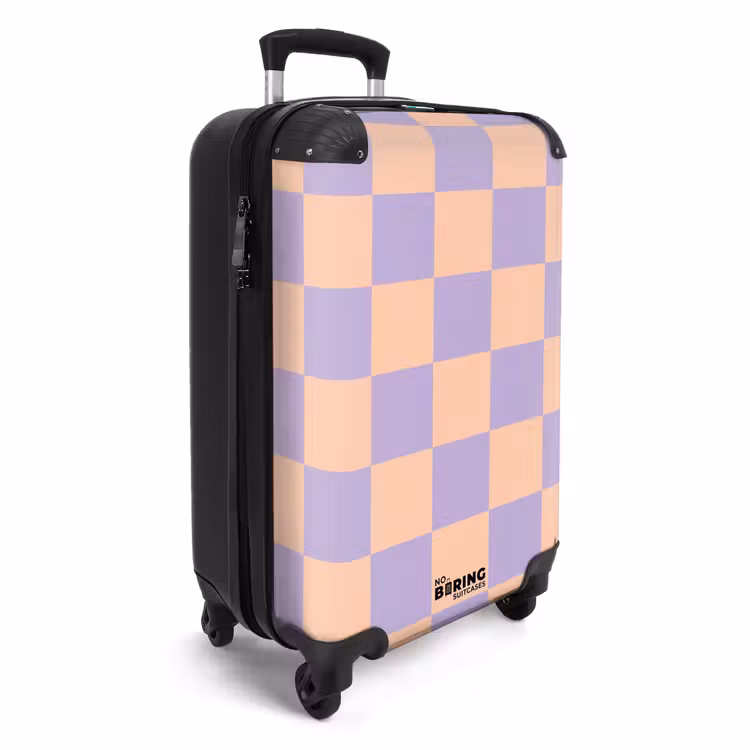 Koffer - Squares - Paars/Oranje — 4