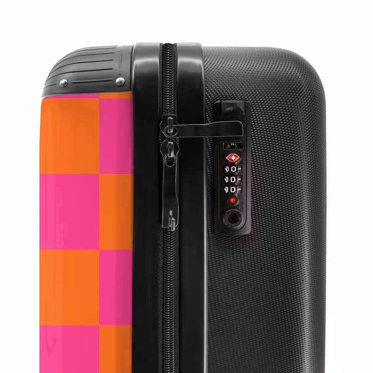 Koffer - Squares - Roze/Oranje — 5