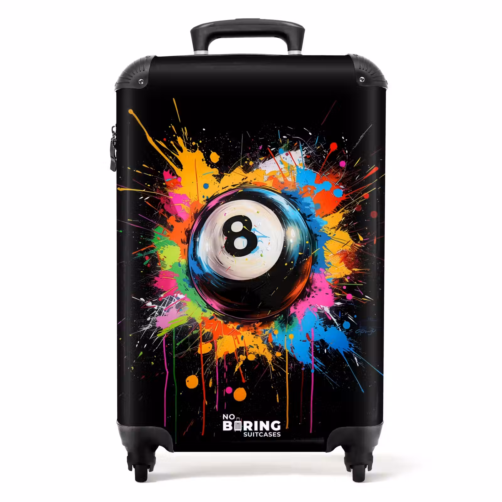 Koffer - Biljart bal met graffiti — 1