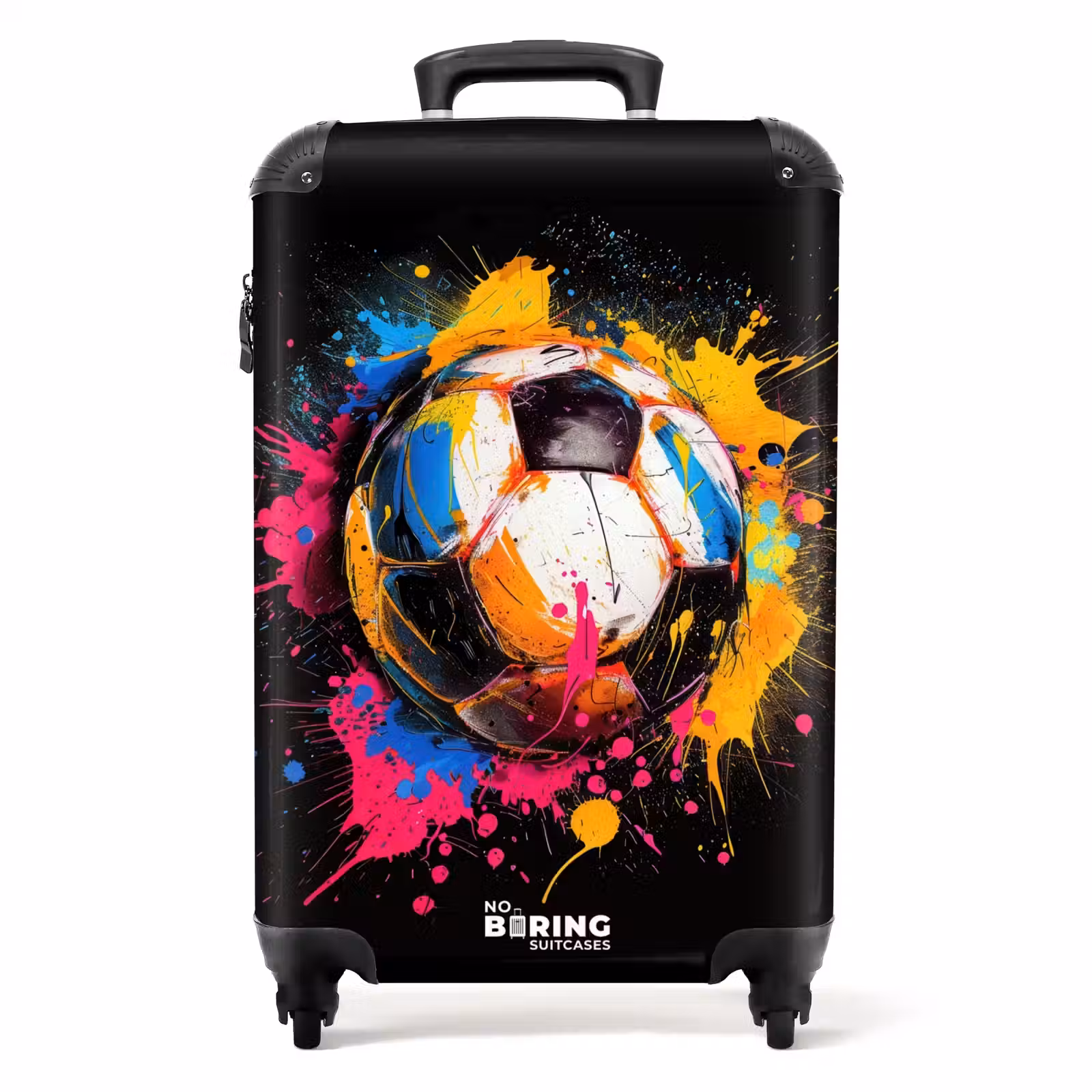 Koffer - Voetbal met kleurrijke graffiti — 1