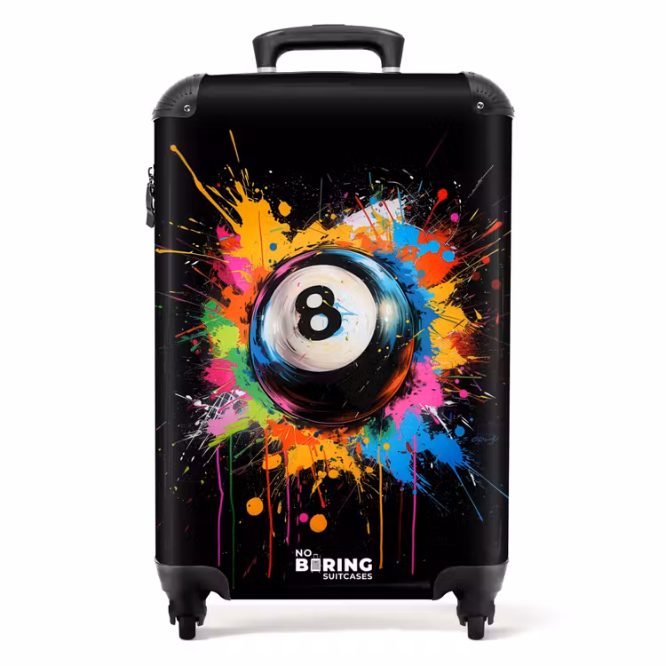 Koffer - Biljart bal met graffiti — 1