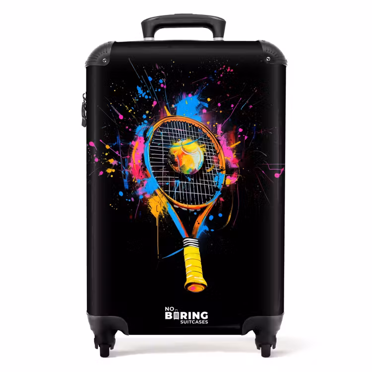 Koffer - Kleurrijk tennis racket met bal — 1