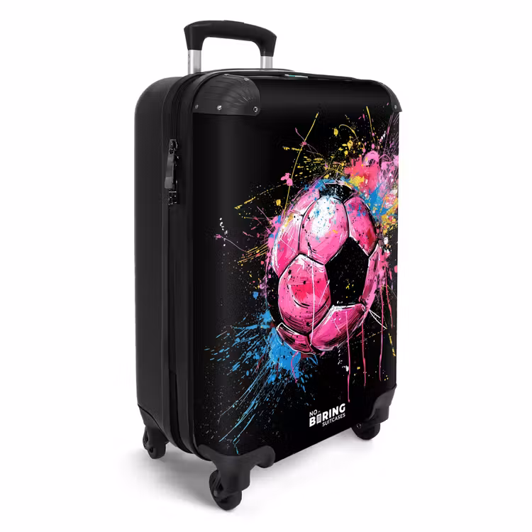 Koffer - Roze voetbal met graffiti — 4
