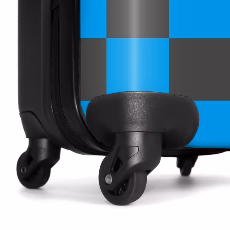 Koffer - Squares - Zwart/Blauw — 6