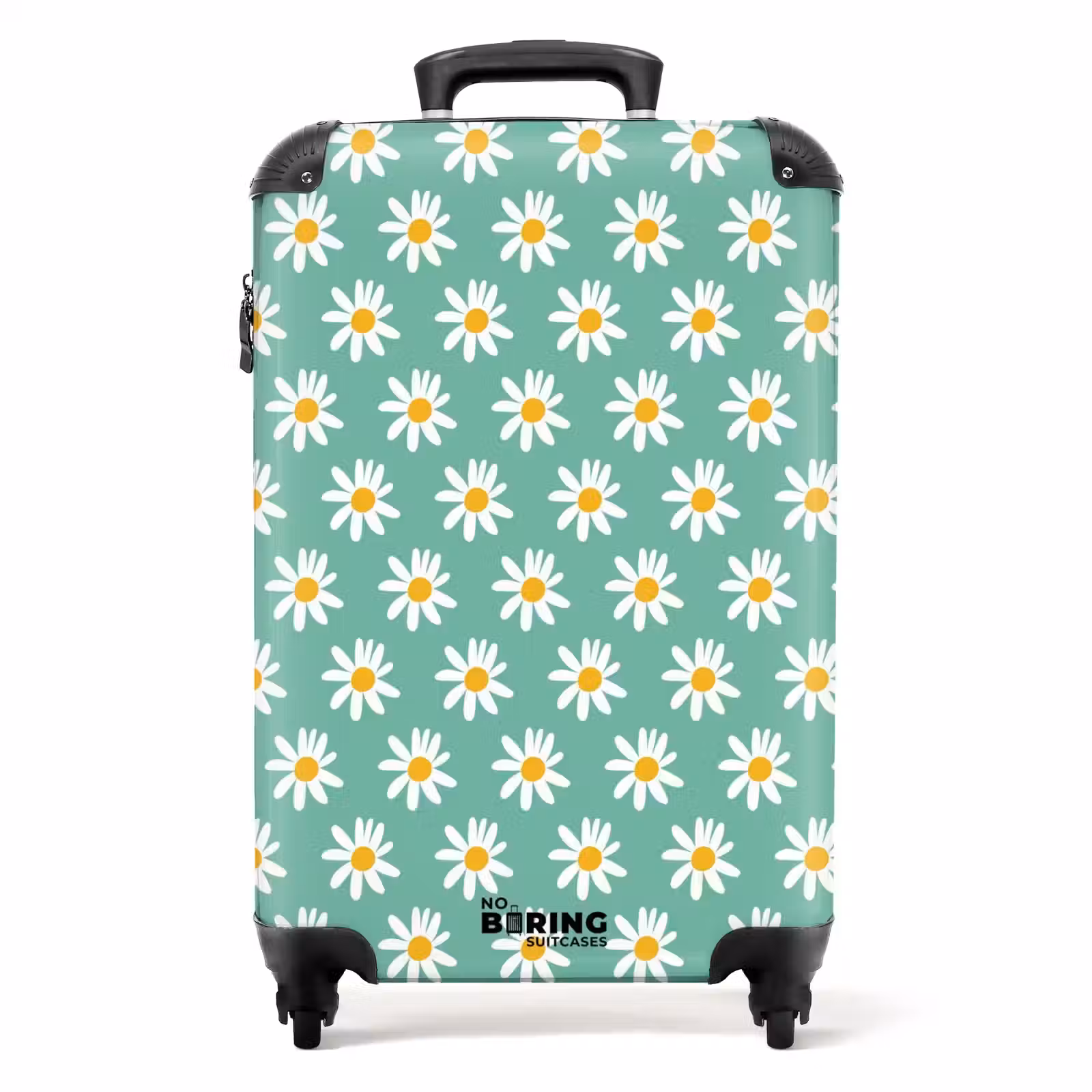 Koffer - Vintage bloemenpatroon - Groen — 1