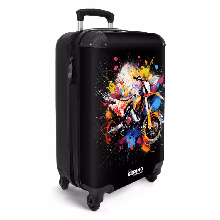 Koffer - Motor met kleurrijke verf — 4