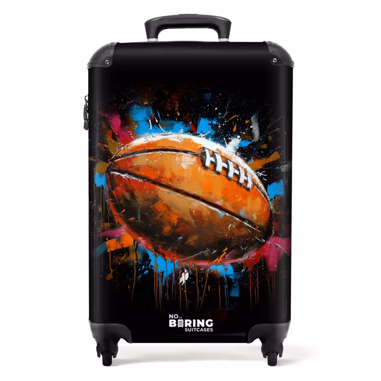 Koffer - Rugbybal omringd door graffiti — 1