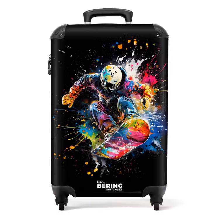 Koffer - Snowboarder met graffiti — 1