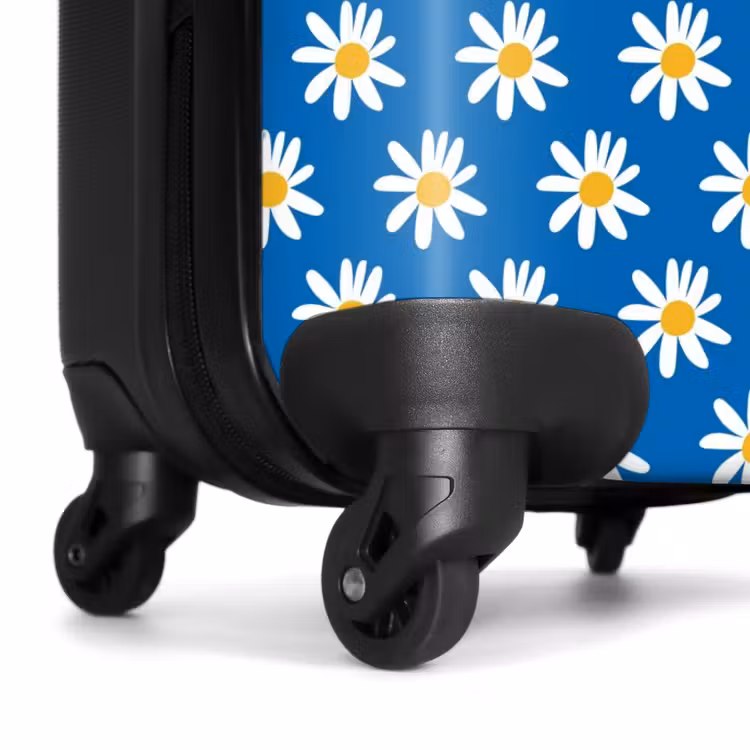 Koffer - Vintage bloemenpatroon - Blauw — 6