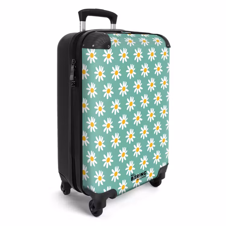 Koffer - Vintage bloemenpatroon - Groen — 4