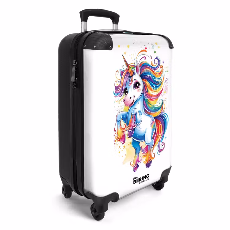 Koffer - Steigerende Eenhoorn met Regenboogmanen — 4