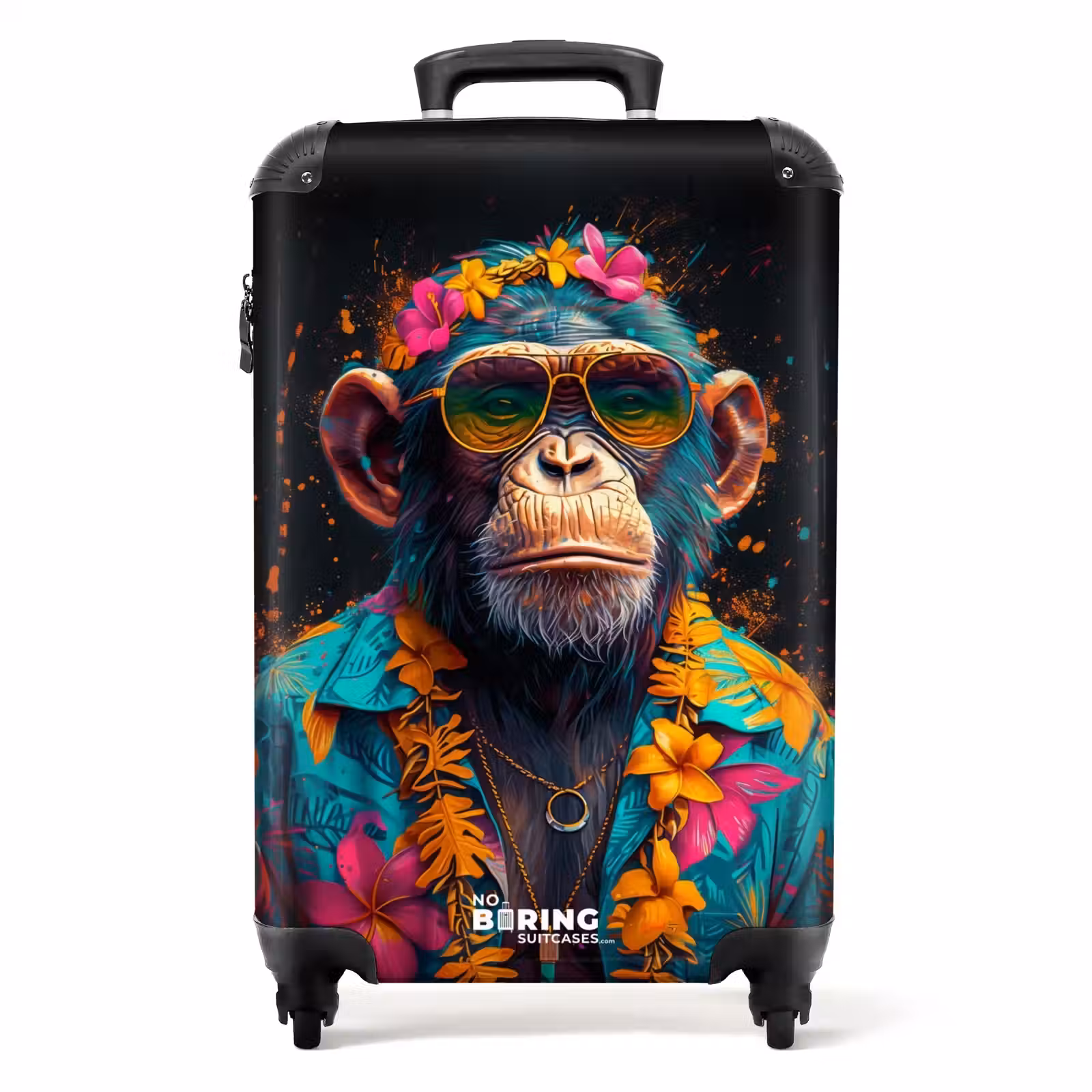 Koffer - Chimpansee met Hawaii blouse — 1
