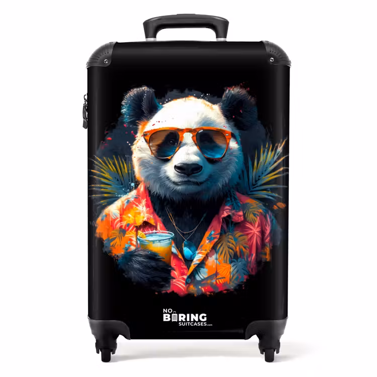 Koffer - Panda als tropische straatkunst — 1