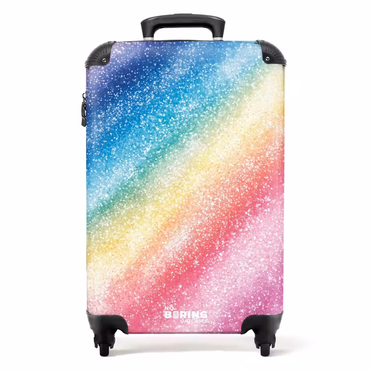 Koffer - Kinderkoffer - Regenboog sparkle — 1