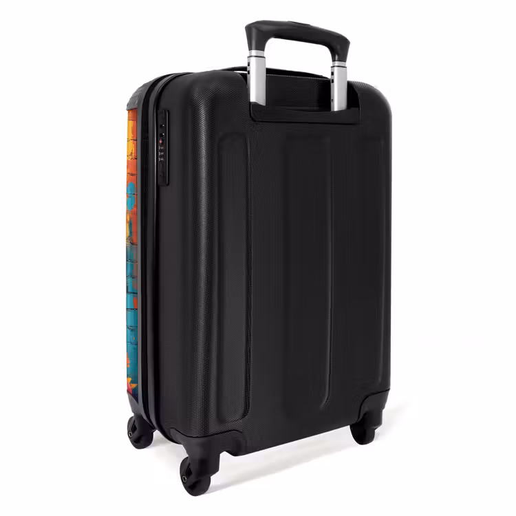Koffer - Kleurrijke vos met jas in graffiti stijl — 2