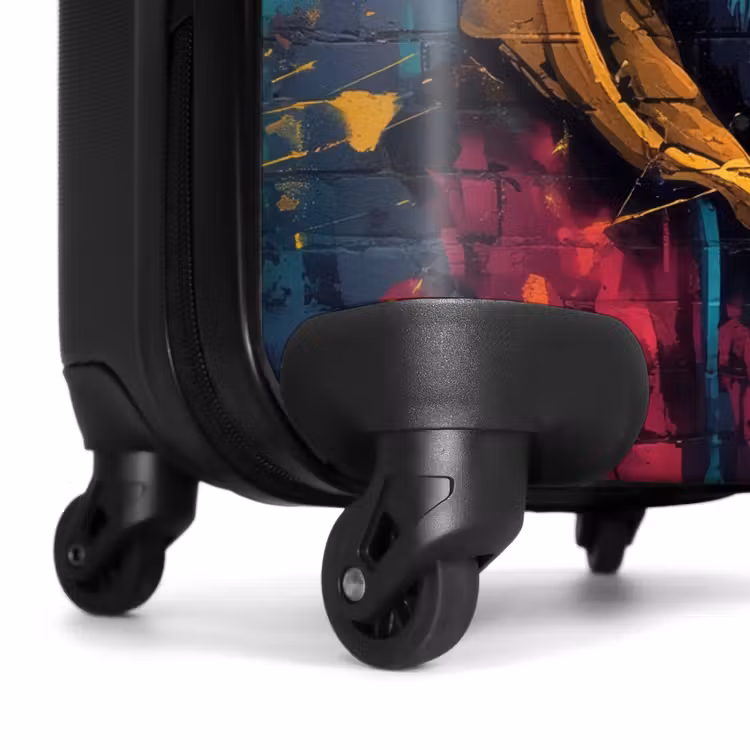 Koffer - Kleurrijke vos met jas in graffiti stijl — 6