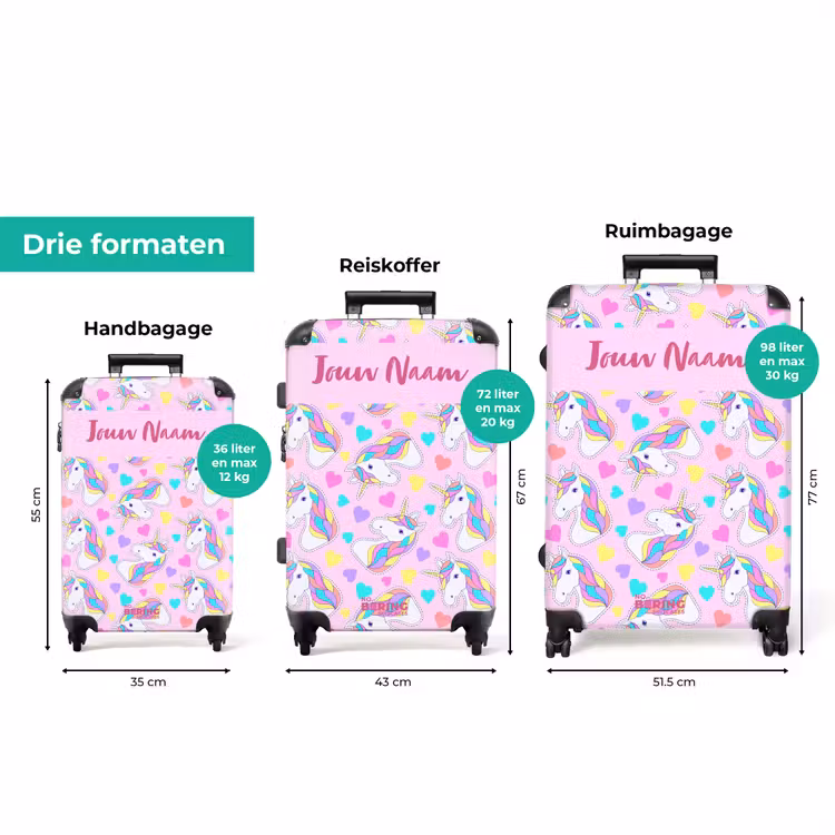 Koffer met naam - Eenhoorn euforie — 8