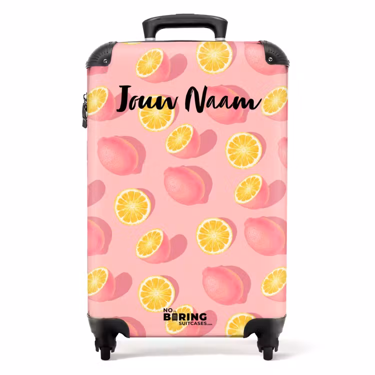 Koffer met naam - Pink limoncello — 1