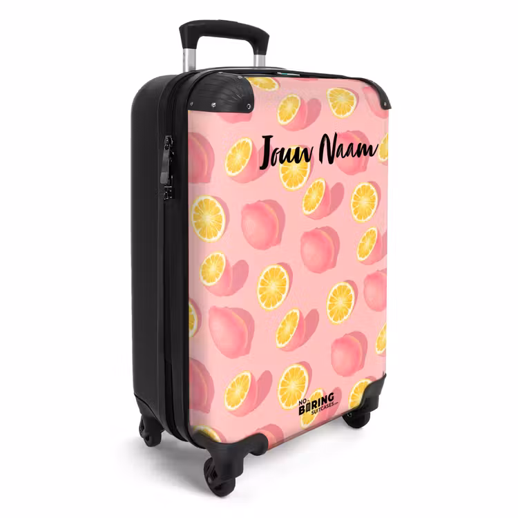 Koffer met naam - Pink limoncello — 2