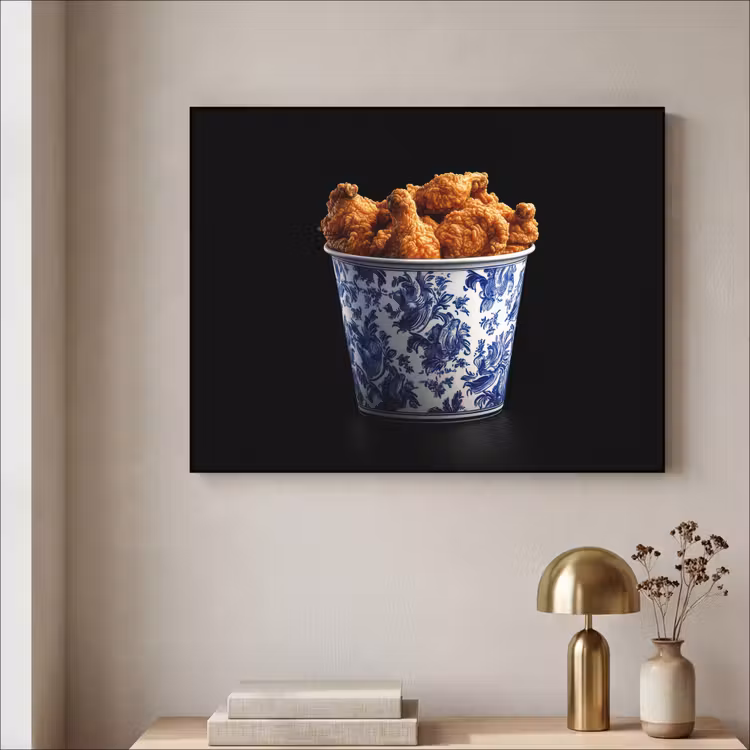Art Frame - Kip - Bucket - Delfts blauw - Lekker — 3