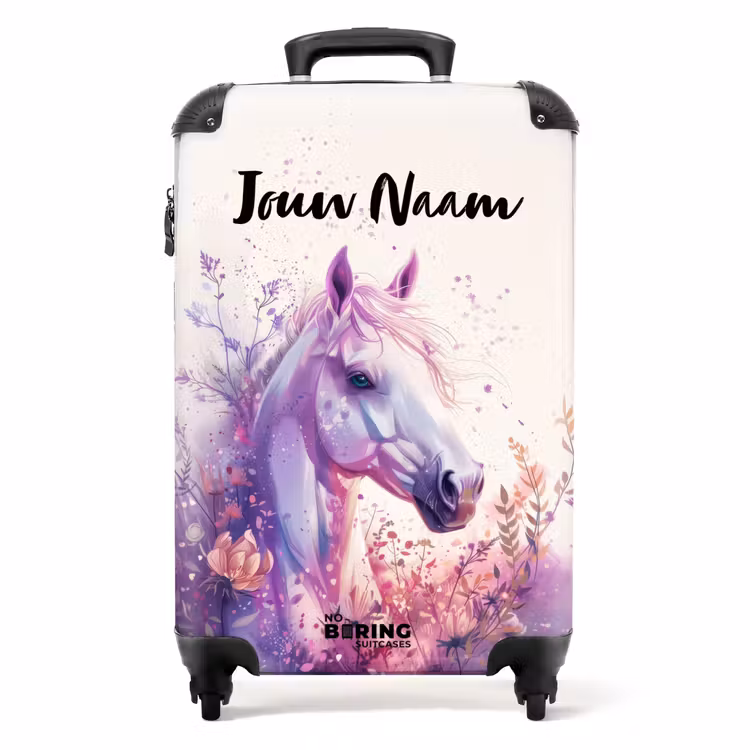 Koffer met naam - Parelachtige Pony — 1