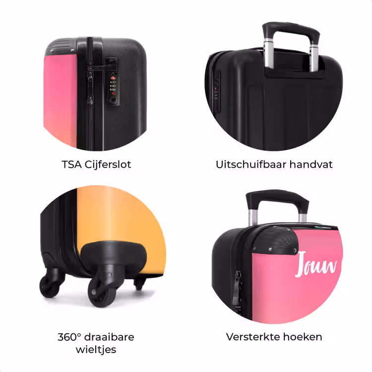 Koffer met naam - Regenboograkkertje — 7