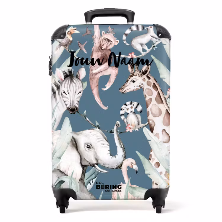 Koffer met naam - Jungle Dierenfeest — 1