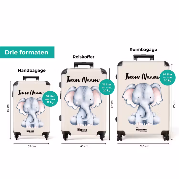 Koffer met naam - Oane Olifant — 8