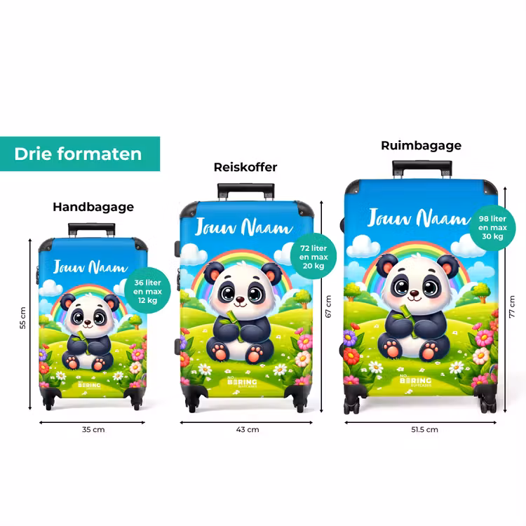 Koffer met naam - Pukkie Panda — 8