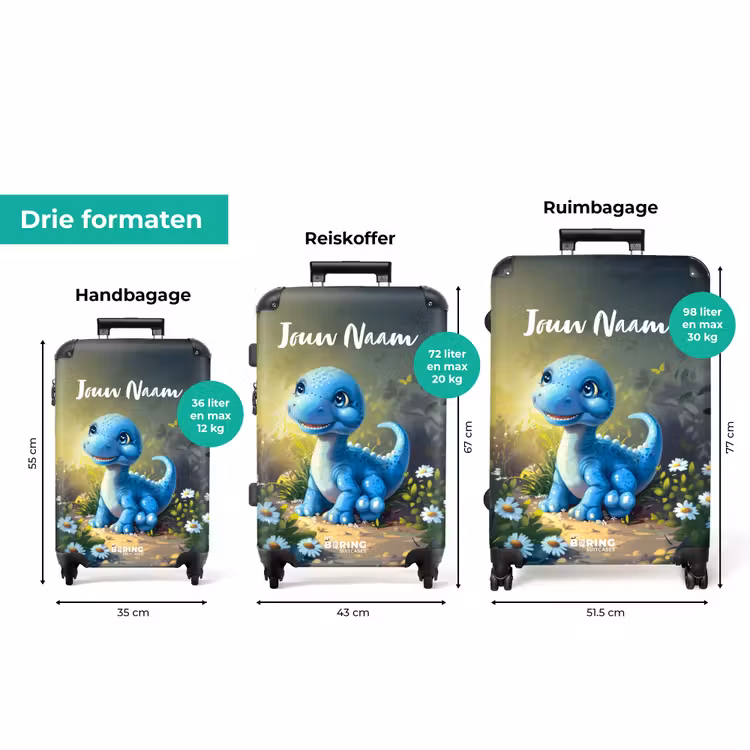 Koffer met naam - Branco Brontosaurus — 8