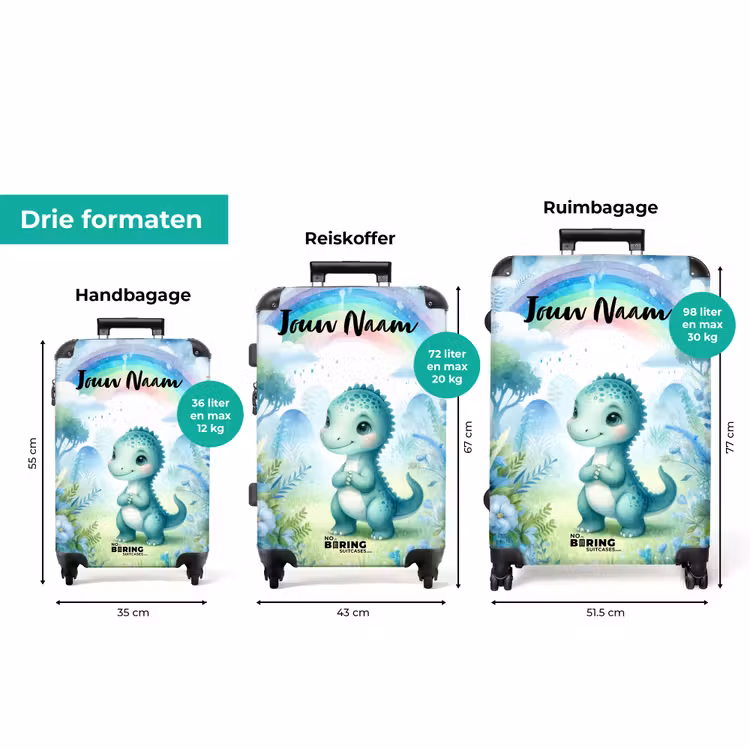 Koffer met naam - Daantje Dino — 8