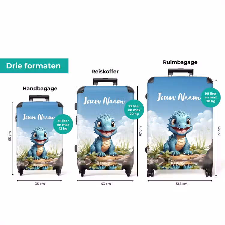Koffer met naam - Darius Dino — 8