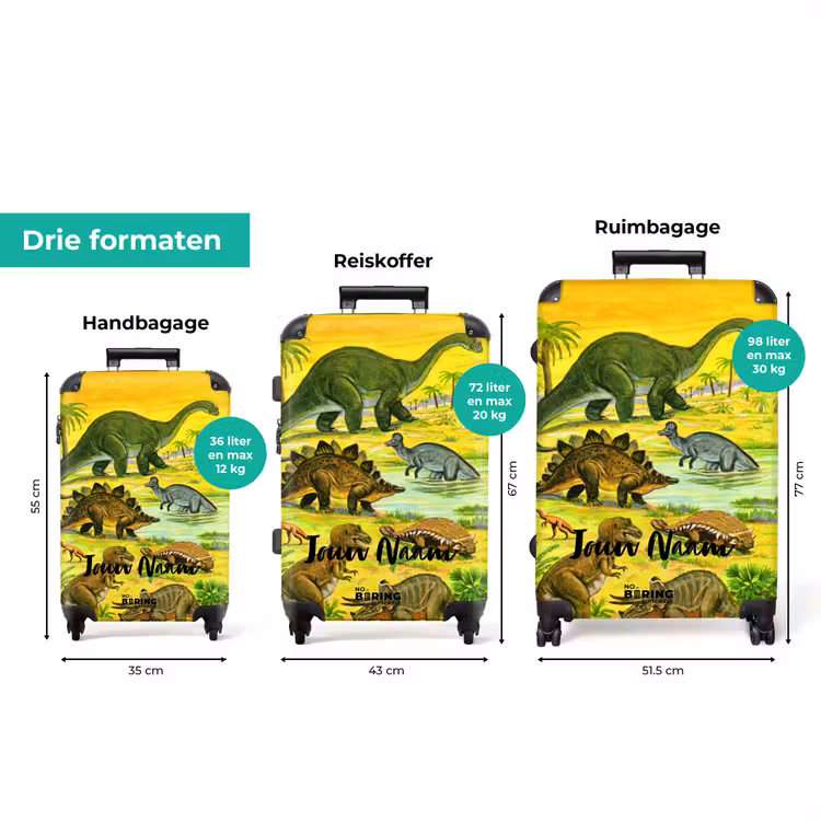 Koffer met naam - Dinosaurus in Dinosaurusland — 8
