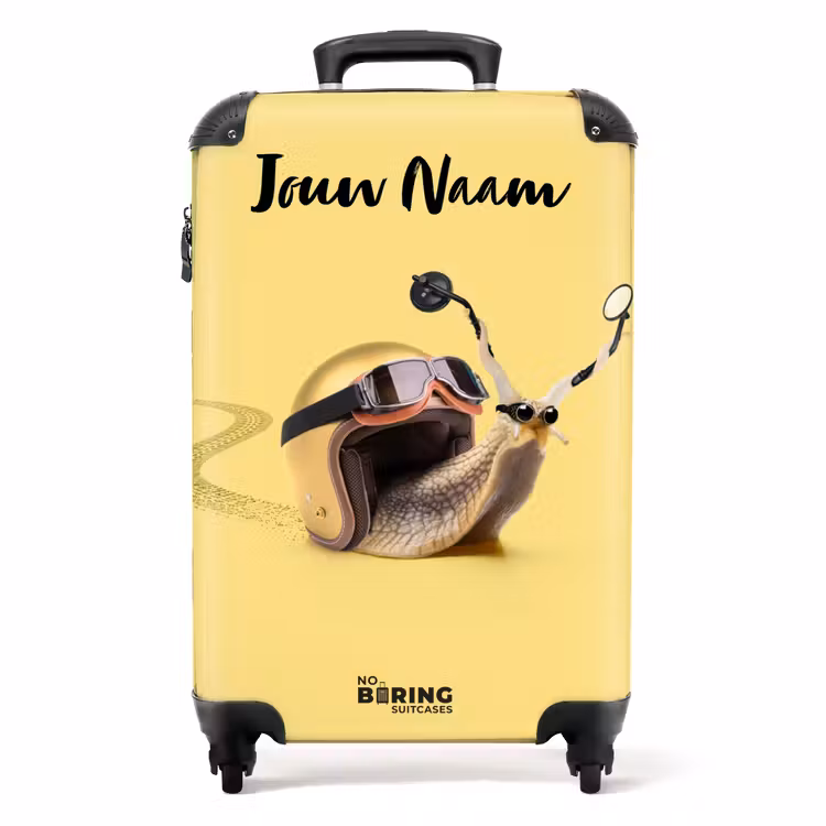Koffer met naam - Escar-Go - Geel — 1