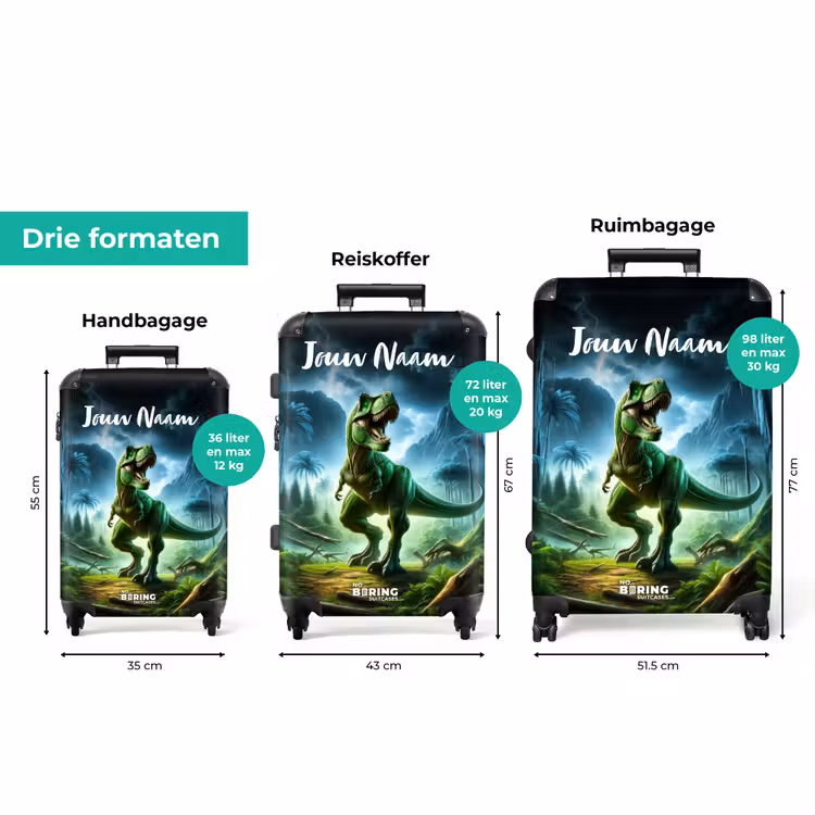 Koffer met naam - Junglosaurus — 8