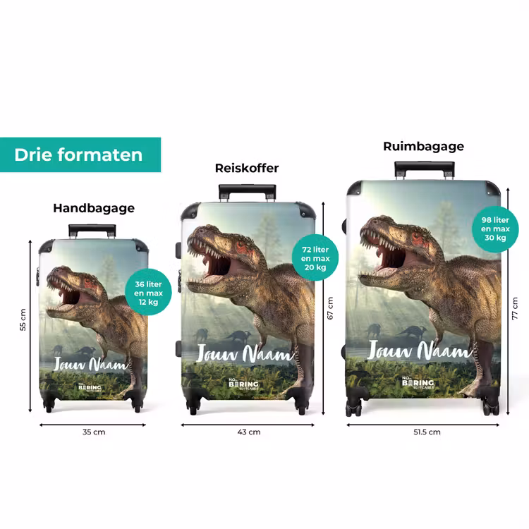 Koffer met naam - Thijs Tyrannosaurus — 8